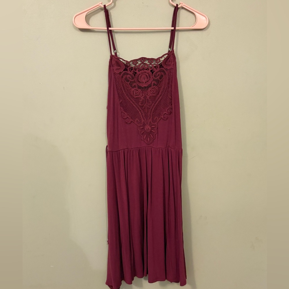 Xhilaration Red Spaghetti Strap Maxi Sundress